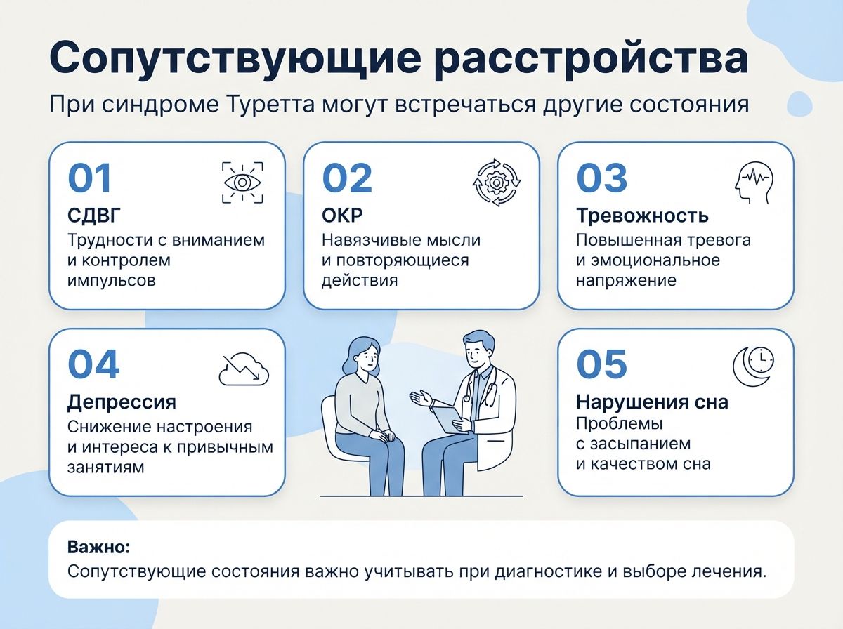Лечение синдрома Туретта в Раменском инфографика